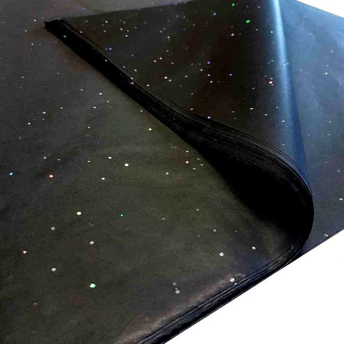 black gemstone luxury tissue paper