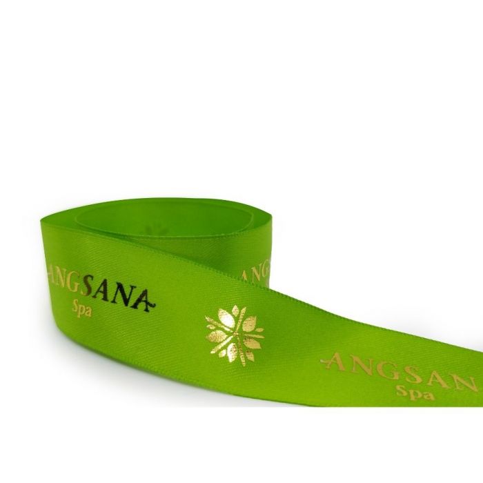 ribbon with logo