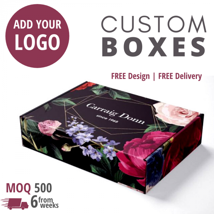 custom printed boxes shipping posting mailing ireland