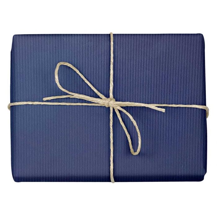 navy kraft gift wrap