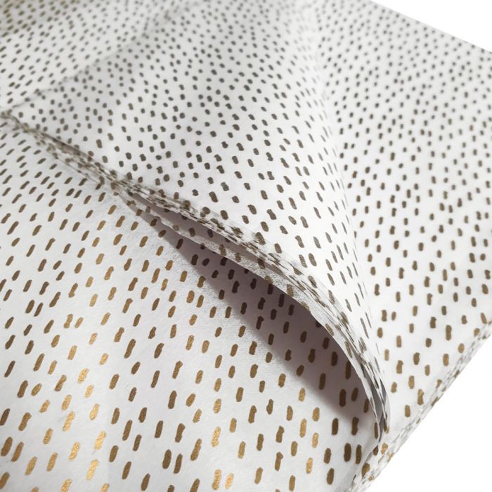 acid free fleck gold  tissue paper