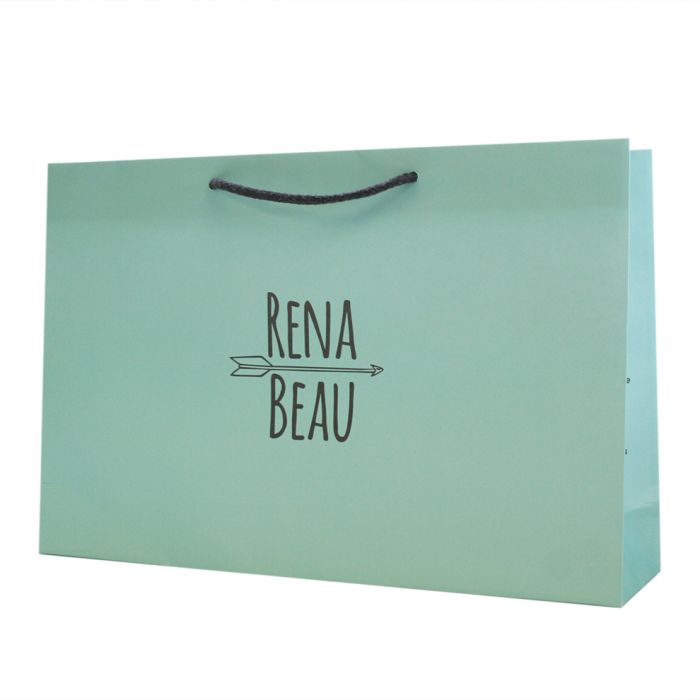 Cool Mint Rope Handle Paper Bag