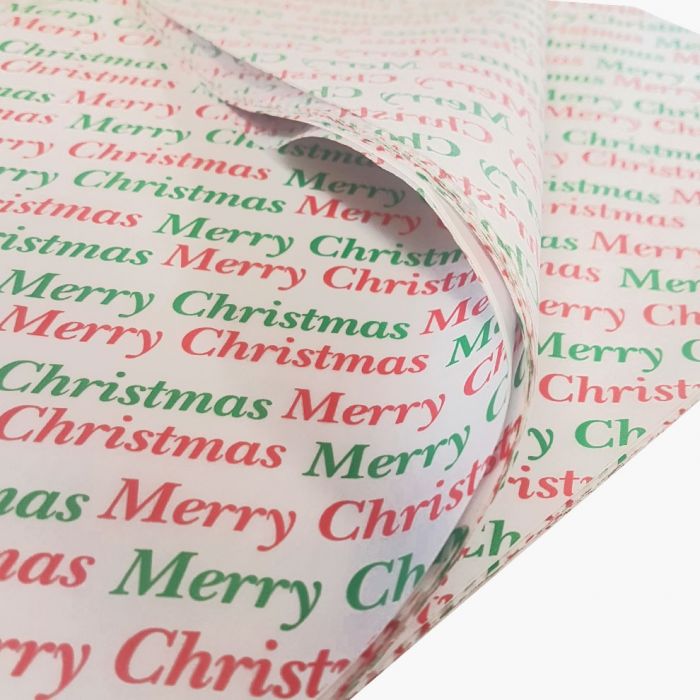 merry christmas tissue paper gift wrapping