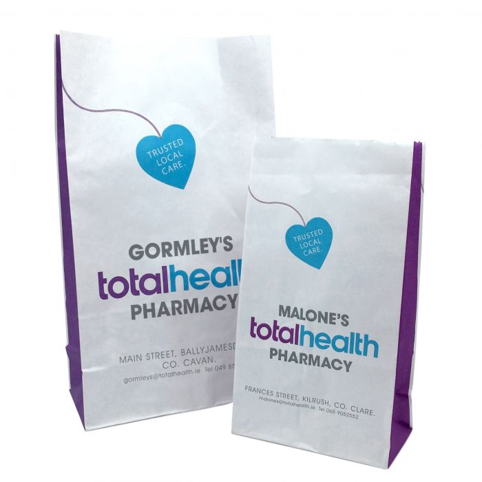 Printed Pharmacy SOS Flat Bags