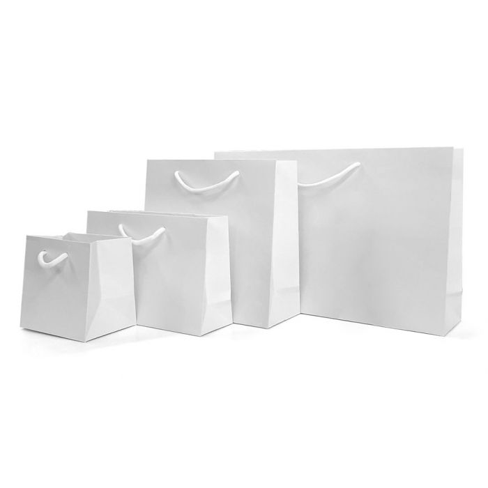 white gift bags