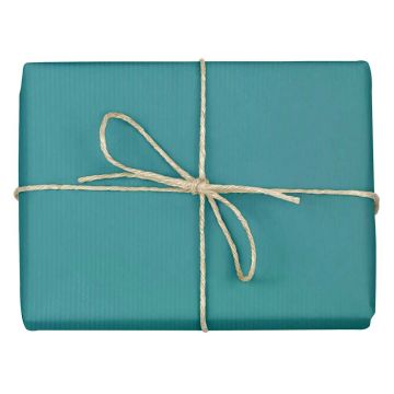 Wrapping Paper Rolls - Turquoise Kraft (100m)
