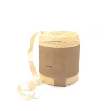 Biodegradable Raffia Ribbon - Ivory - 200m