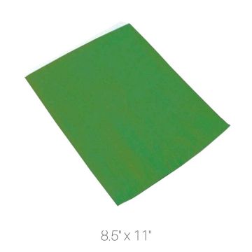 Flat Counter Paper Bags - Green 8.5" x 11"