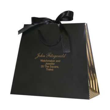 black custom bag