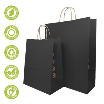 black kraft paper bags