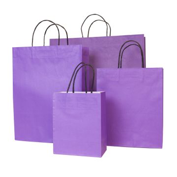 Purple Premium Carrier Bag