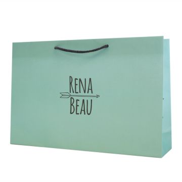 Cool Mint Rope Handle Paper Bag