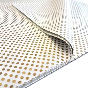 Tissue Paper Gold Polka Dot Acid Free (100)