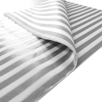 Tissue Paper Silver Stripes Acid Free (100)